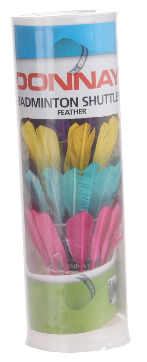 Donnay Volants plumes multicolores 5 pcs