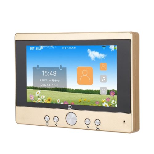 720P Wifi Sans Fil Judas Lcd Écran Vidéo Intercom Sonnette Ir Vision Nocturne AF050