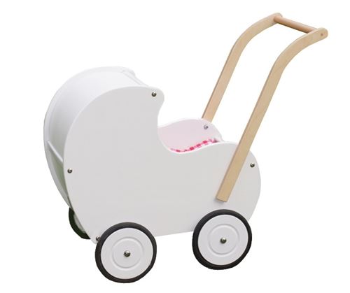 Van Dijk Toys - Poppenwagen - Klassiek wit