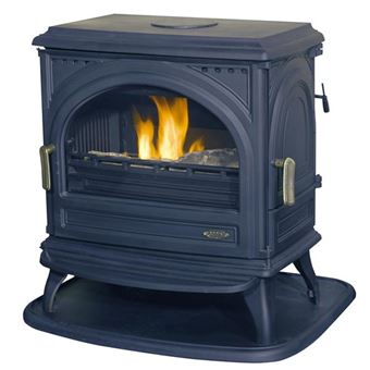 Poêle à bois fonte 9kw anthracite Godin 366102 - 1