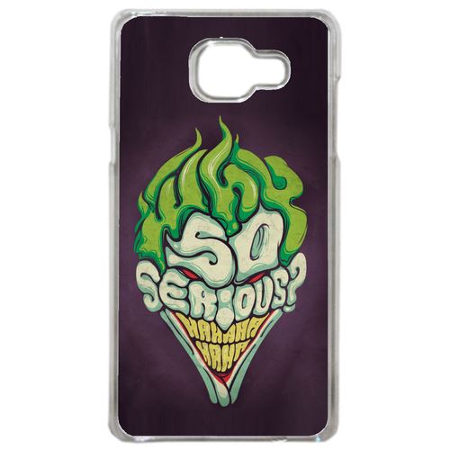 Coque So Serious Joker Violet Vert Compatible Samsung Galaxy A3 2016 Transparent