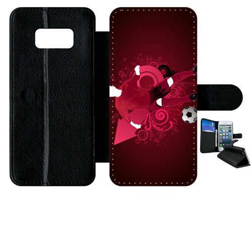 Etui à rabat samsung galaxy s8 football vector