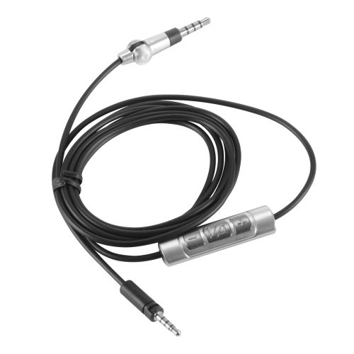 Câble Audio en Nylon Tressé avec Contrôle du Volume et Fonction Microphone Compatible avec Sennheiser Momentum Casque 2,5mm à 3,5mm Jack Longueur de Câble 1,5m 