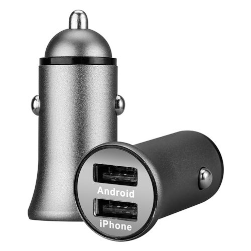 Mini Double Adaptateur Metal Allume Cigare USB pour KIA Voiture
