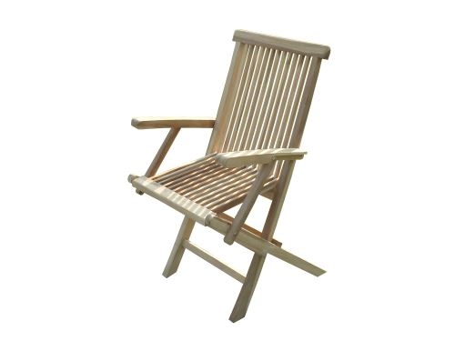 JALANG Lot de 2 fauteuils pliants en teck