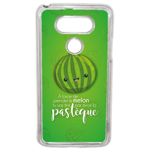 Coque Force De Prendre Le Melon Tu Vas Finir Par Avoir La Pastque Fond Vert Compatible G5 Transparent