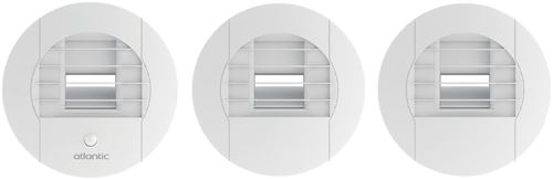 Atlantic Kit Twist&Go Avec Bouche Hygro Salle De Bain 10/40 Ø80 - 542576