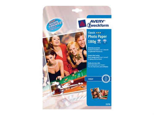 Avery Premium Instant DRY 2570 - papier photo - 10 feuille(s)