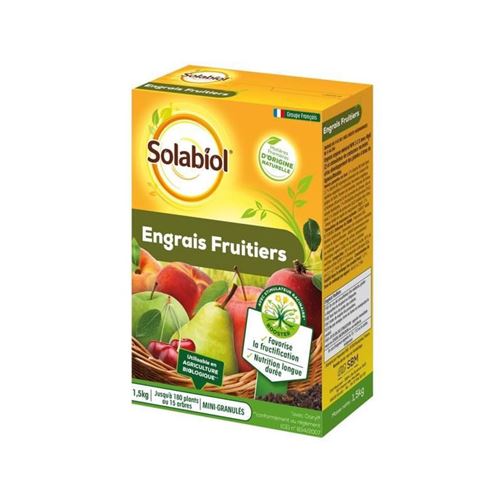 SOLABIOL SOFRUY15 Engrais Fruitiers - 1,5 Kg