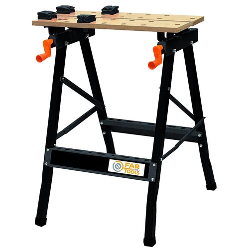 fartools one - wb 100 etabli pliant bois et métal réglable - 120008