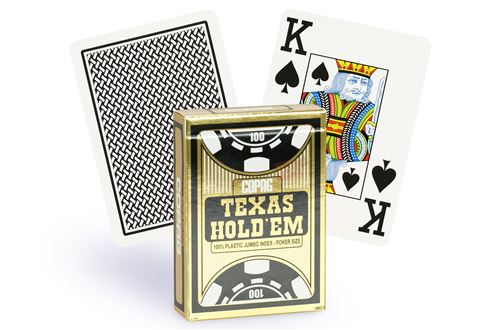 Copag - Jeu de cartes - Texas Holde'em Gold : Noir et Or