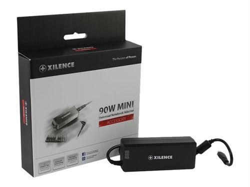 Xilence 90W Mini - Netspanningsadapter - 100-240 Volt wisselstroom V - 90 Watt