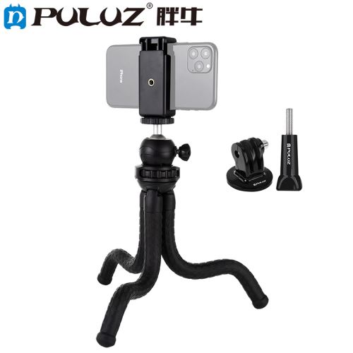 Support de trépied PULUZ Mini Octopus taille L flexible pour appareils photo réflexe, GoPro, téléphone portable