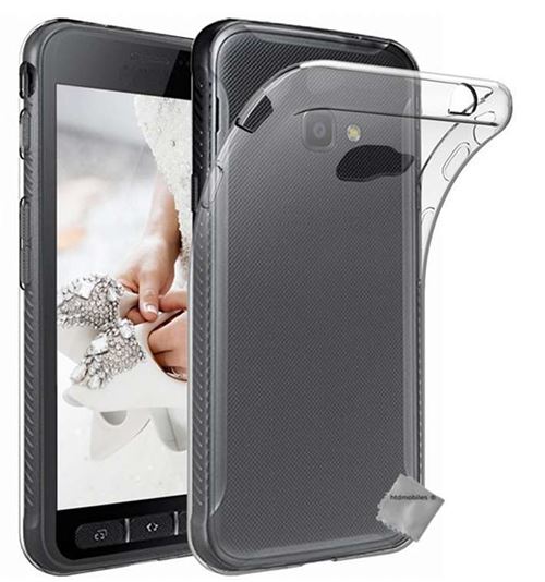 Housse etui coque gel fine Samsung G390F Galaxy Xcover 4 + film ecran - TRANSPARENT TPU - htdmobiles
