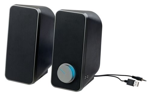 Haut-parleurs USB stéréo actifs 12 W ''MSX-180''