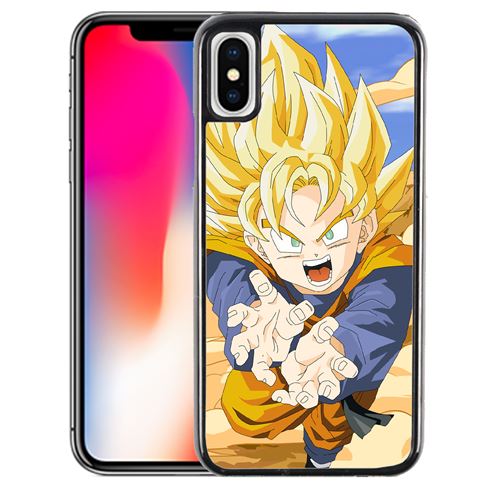 Coque pour iPhone XS dragon ball son goten fury