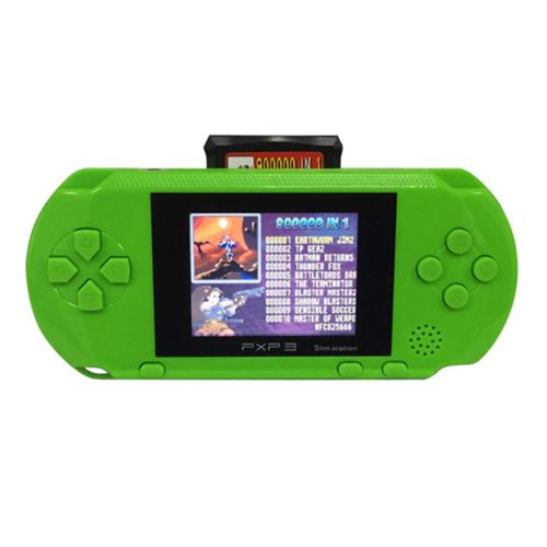 Jeu console portable 16 Bits Portable Classique Jeu Console Lcd Game Player vert WEN146
