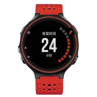 Bracelet en silicone trous ronds bicolores rouge noir pour votre Garmin Forerunner 220 230 235 620 630 Bracelet connecte Achat prix fnac