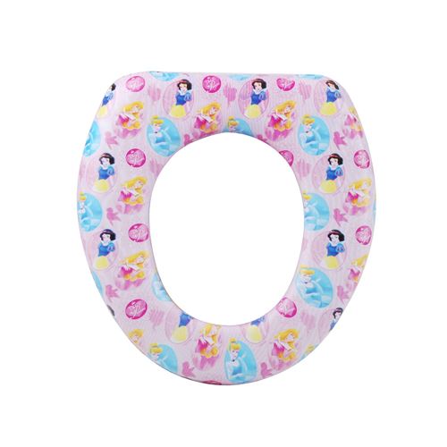 Réducteur de toilettes Princesse - Assise rembourrée - Rose
