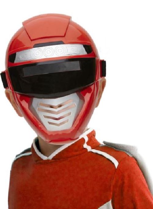 Masque robot enfant rouge