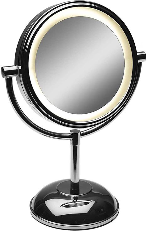 Versa - Miroir à poser en métal avec led