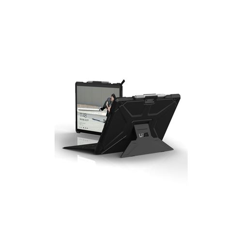 UAG Rugged Case for Microsoft Surface Pro X - Metropolis Black - Achterzijde behuizing voor tablet - robuust - zwart - voor Microsoft Surface Pro X