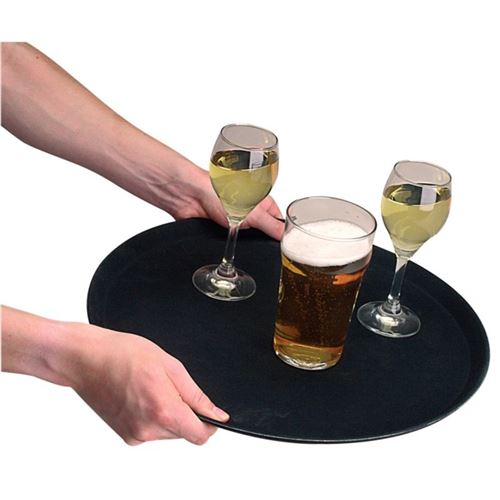 Plateau antidérapant en plastique kristallon rond 280mm