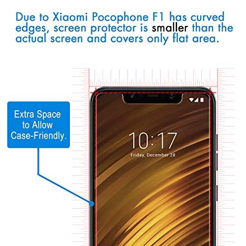 iVoler [Pack de 3] Verre Trempé Xiaomi Pocophone F1, Film Protection en Verre trempé écran Protecteur vitre