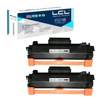 Toner LCL Cartouche de Toner Compatible TN2420 TN-2420 TN2410 TN-2410  3000Pages (2-Pack Noir) （Avec Puce） Remplacement pour Brother HL-L2375DW  DCP-L2550DW