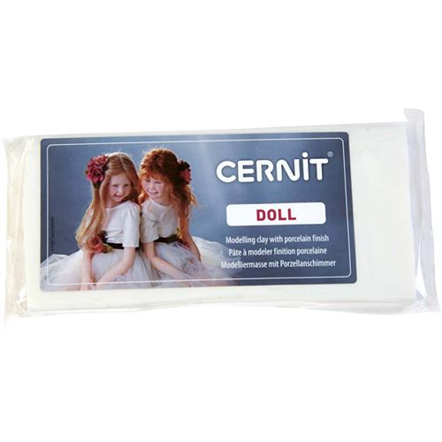 Cernit argile à modeler Poupée 500 grammes blanc