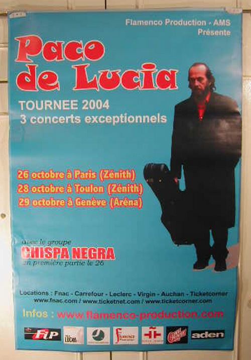 Paco De Lucia - 78x115 cm - AFFICHE / POSTER