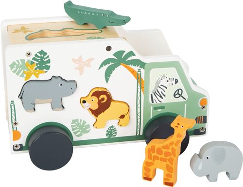 Small Foot voiture-jouet safari junior 23 x 13 cm en bois 6 pièces