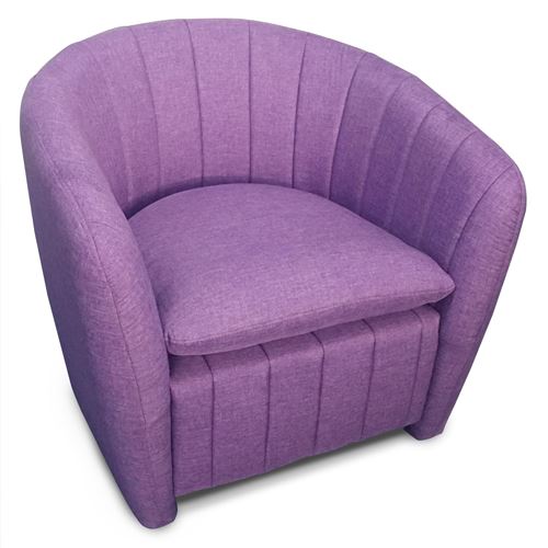 Fauteuil Noumea Tissu Violet