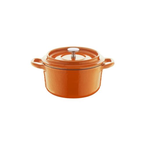 Berndes Cocotte A Rotir Avec Couvercle Specials Fonte - O 10 Cm - Orange