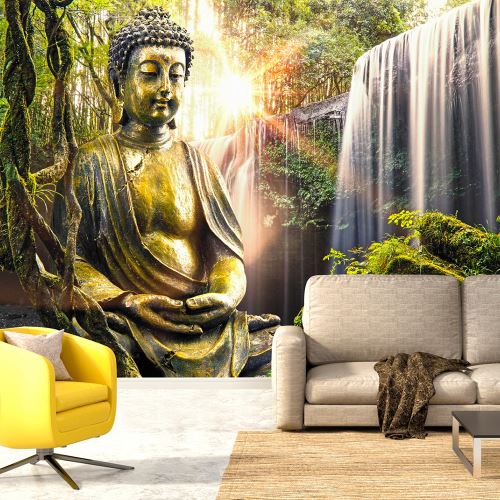 Papier peint - Buddhist Paradise - 100x70 - Orient -
