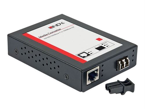 LINDY Gigabit Ethernet Fibre Optic Converter - convertisseur de média à fibre optique - Gigabit Ethernet