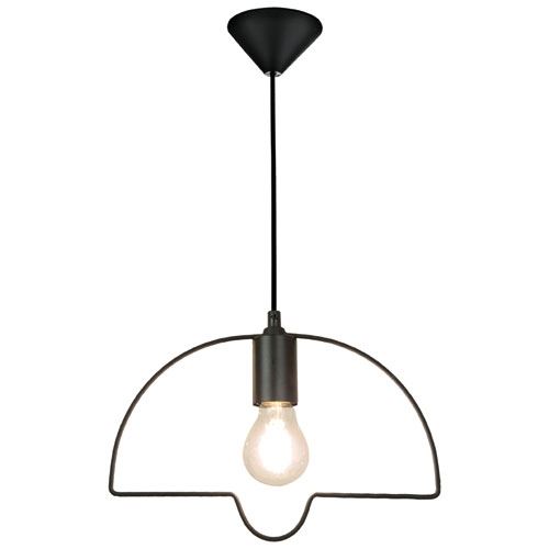 Suspension bollo metal noir sampa helios 554017