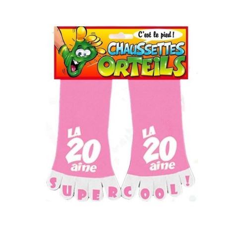 Chaussettes à Orteils Rose - La 20aine !