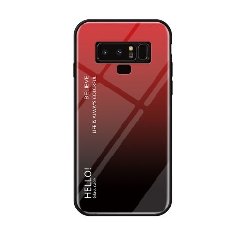 Galaxy Note9 Coque Protection Plastique Dégradé Rouge Als89513