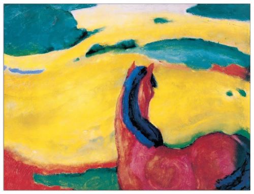 MARC - PFERD IN DER LANDSCHAFT (Panneaux MDF 100x76 cm)