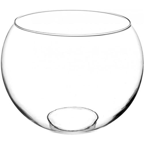 Vase boule en verre - Transparent - D 30 cm