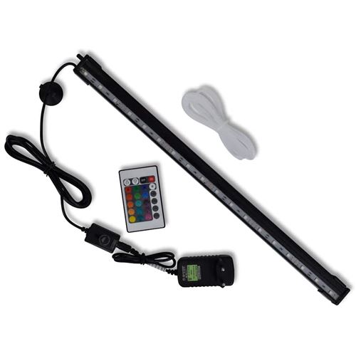 VIDAXL  - Lampe led de bulles d'aquarium rvb 48 cm