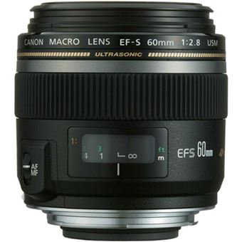 Objectif reflex Canon EF-S 60 mm f/2.8 Macro USM - Focale fixe