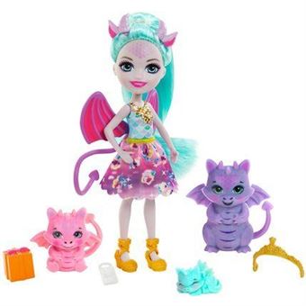 ENCHANTI POUPEE ENCHANTIMALS  ET 3 AMIS