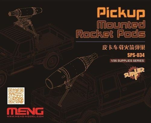 Pickup Mounted Rocket Pods (resin) - 1:35e - Meng-model