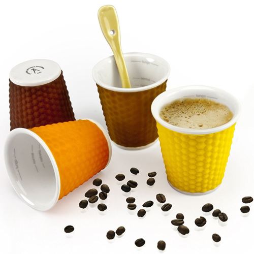 Coffret de 4 gobelets nid dabeille soft les artistes paris a-0792