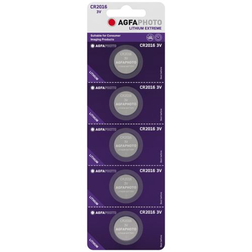Blister de 5 piles Lithium CR2032 AgfaPhoto