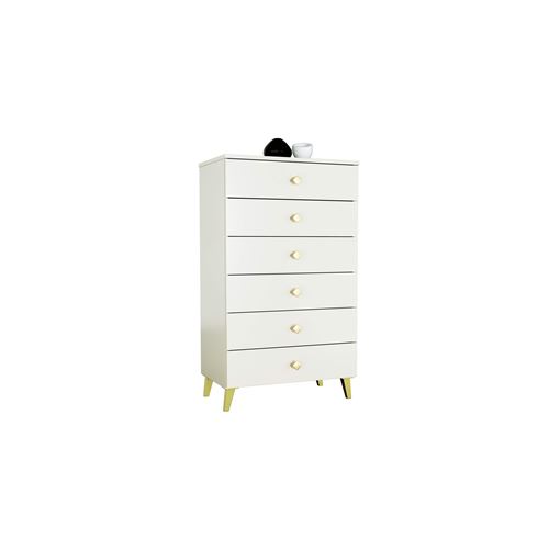 Commode AKORD MOBI Cachemire 60 cm 6 tiroirs fa&ccedil;ade Cachemire 60x37x104 cm 