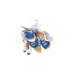 Figurine Cheval du roi Arthur bleu - Papo