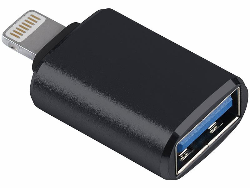 Callstel : Adaptateur OTG Compact USB 3.0 Femelle Vers Lightning Mâle - Adaptateur Et Convertisseur - Achat & Prix
